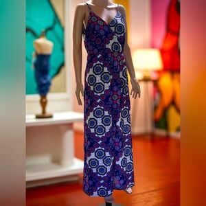 Blue V-Neck Maxi Dress Medium Skies are Blue (3 for $12 item)